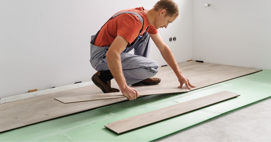 installing vinyl plank flooring overtop foam underlayment