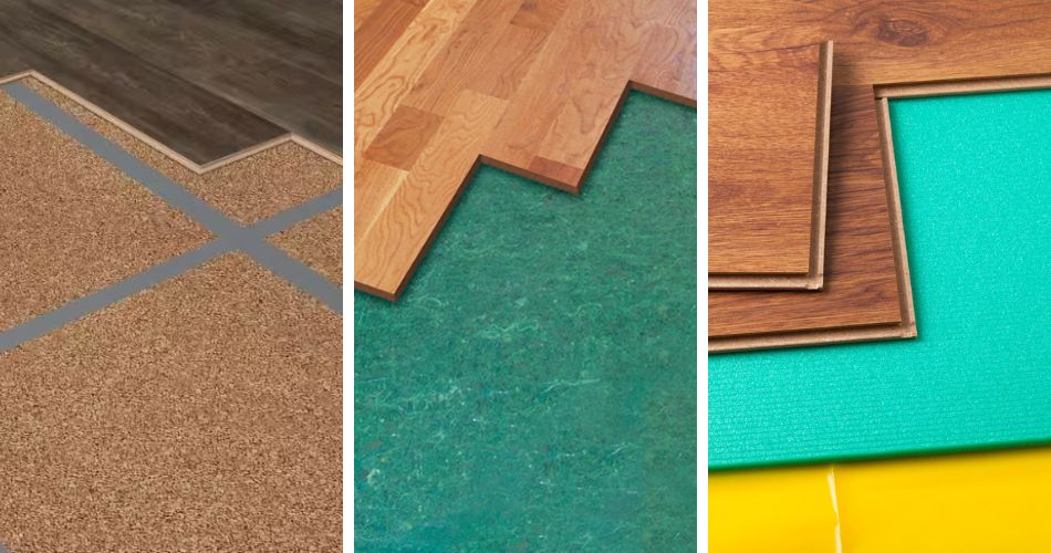 cork, felt and foam underlayment for vinyl plank flooring