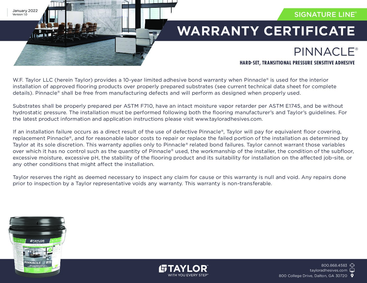 Warranty Sheet Jona Panel Sales Inc. Jona Panel Sales Inc.