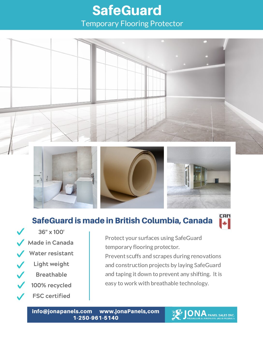 SafeGuard Flyer Jona Panel Sales Inc. Jona Panel Sales Inc.
