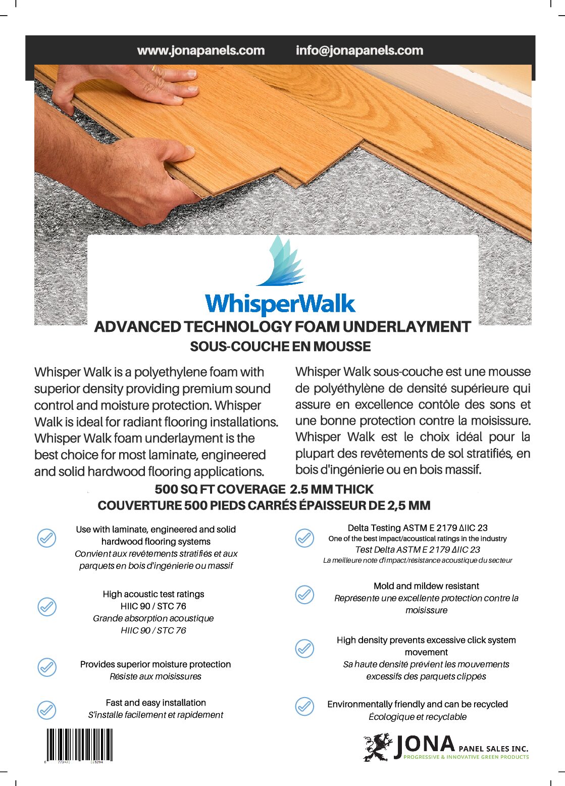 Whisper Walk 500 (2) Jona Panel Sales Inc. Jona Panel Sales Inc.