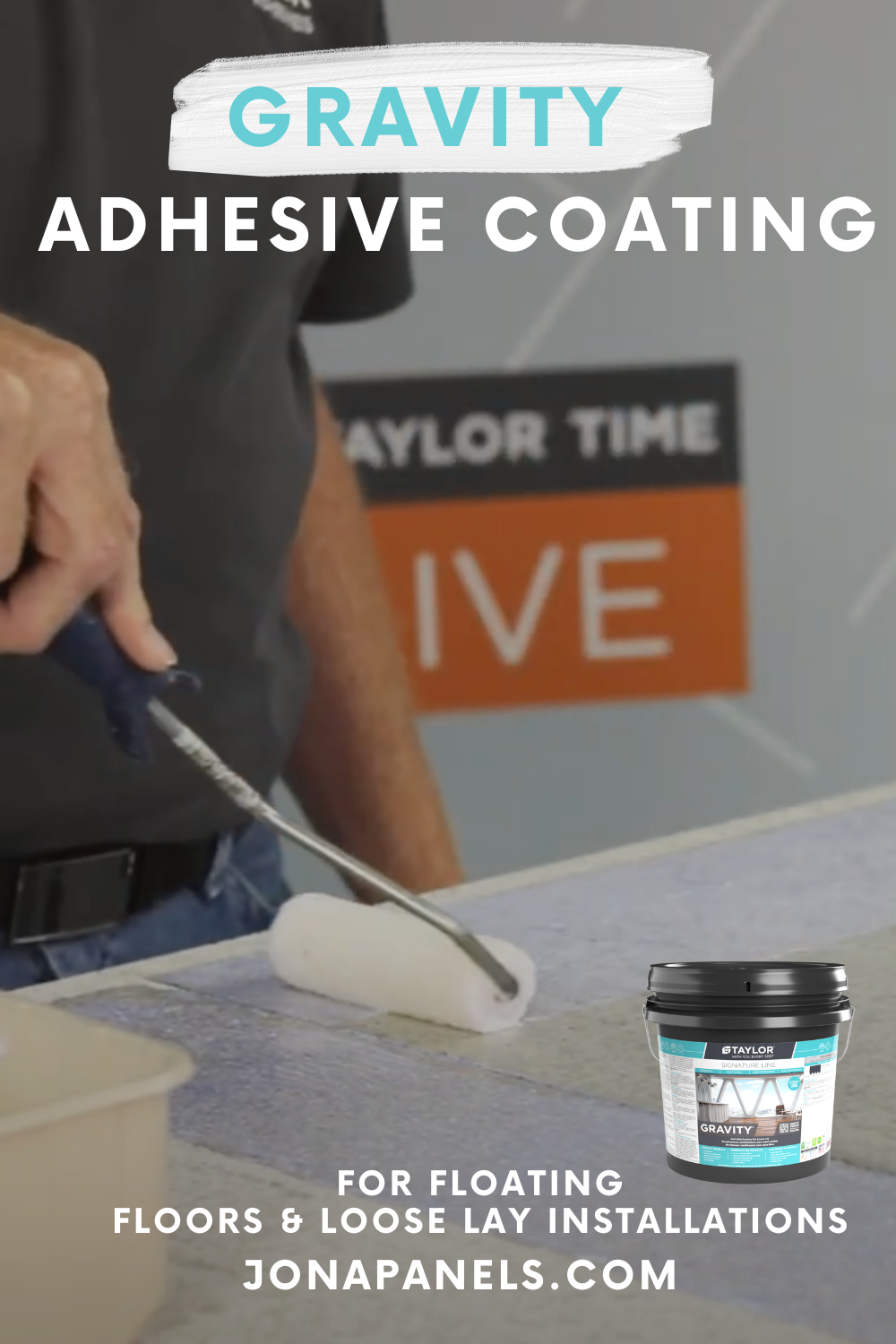 adhesive coating for floating floors and loose lay flooring installations