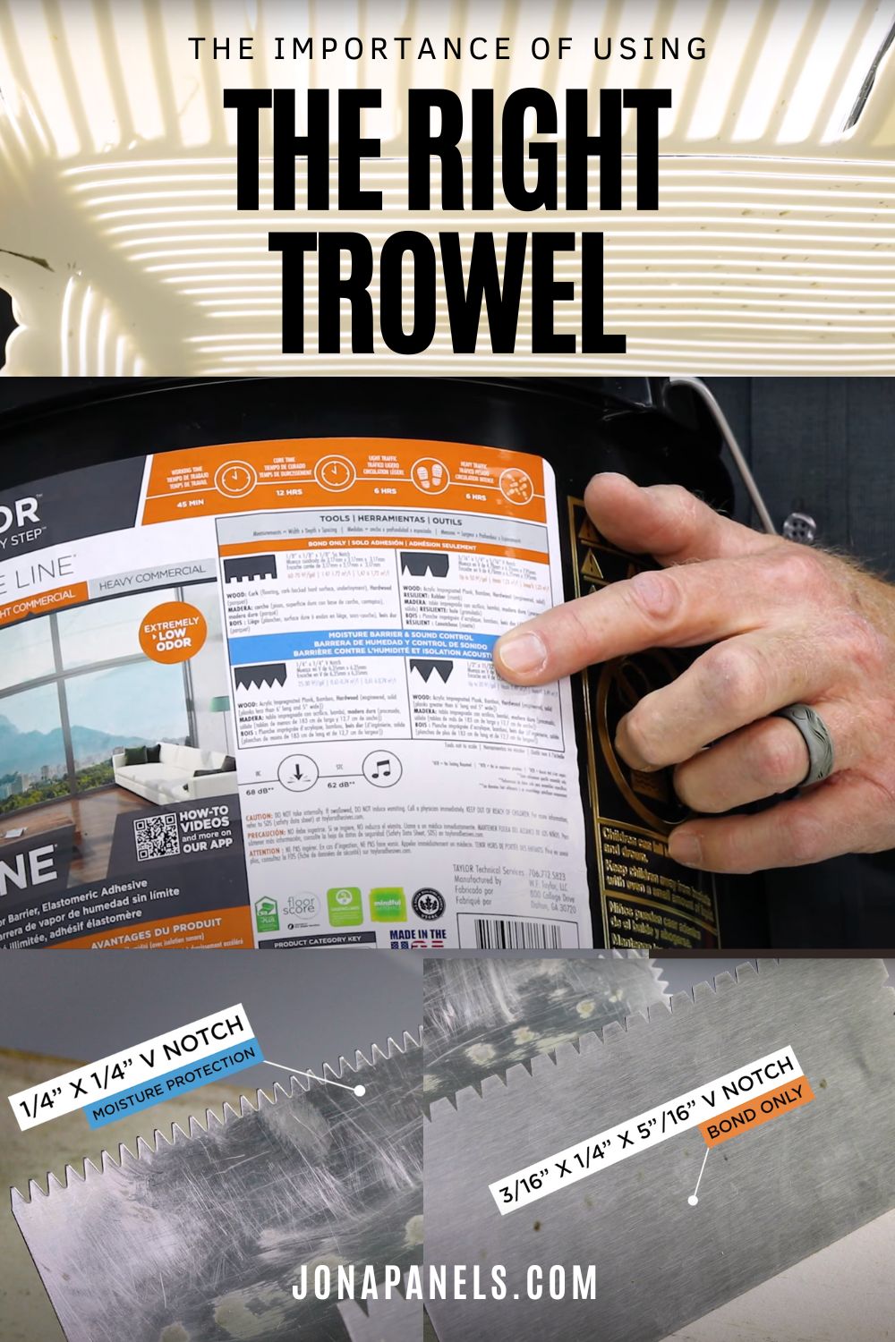 the importance of using the right trowel